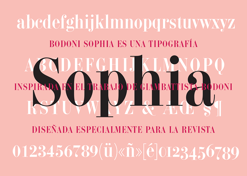 Tipografía Sophia